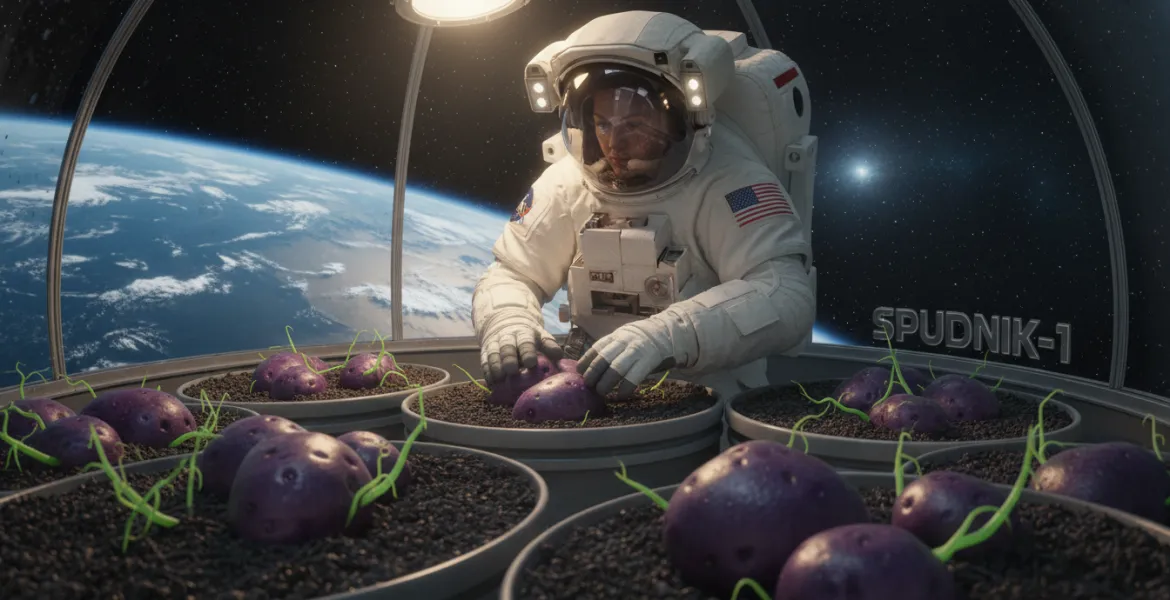 Spudnik-1: L'astronauta NASA coltiva patate viola aliene nello spazio