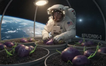 Spudnik-1: L'astronauta NASA coltiva patate viola aliene nello spazio