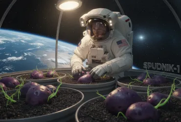 Spudnik-1: L'astronauta NASA coltiva patate viola aliene nello spazio