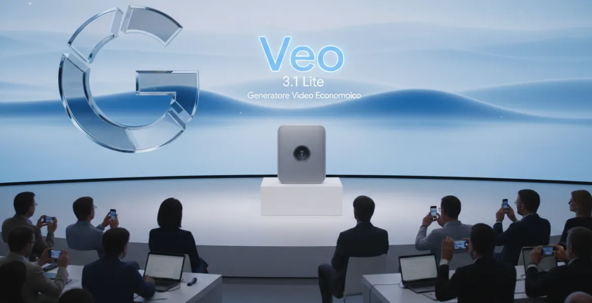 Google presenta Veo 3.1 Lite: il nuovo generatore video economico