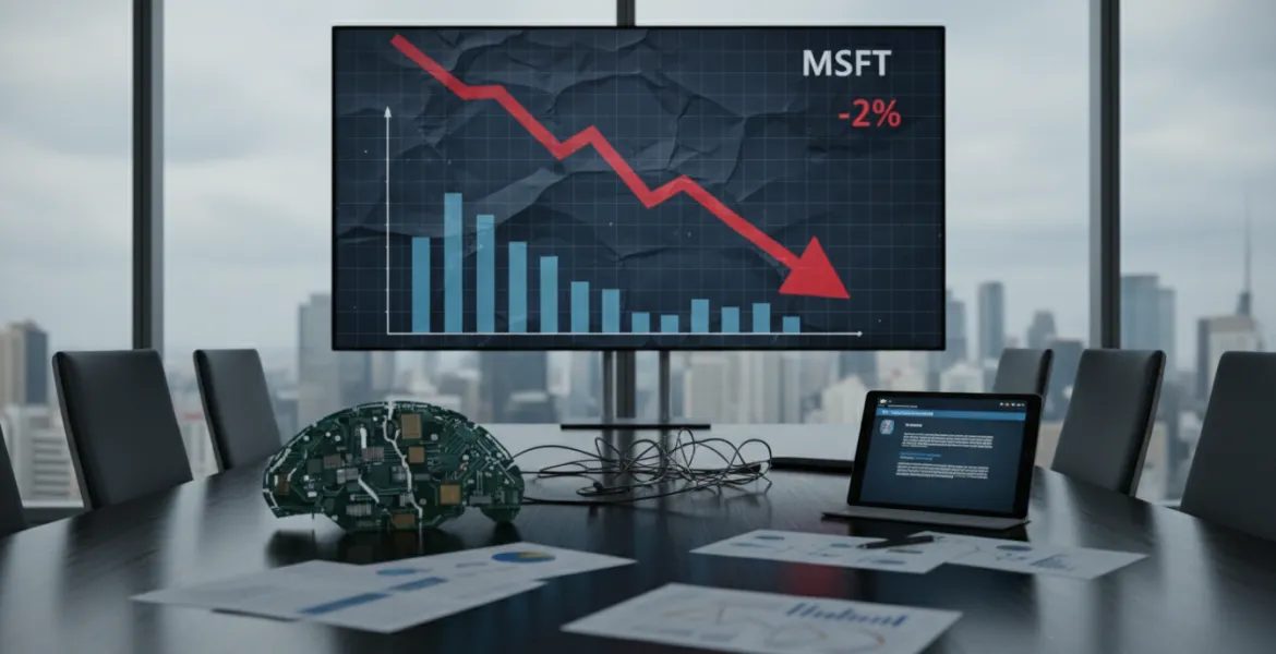 Microsoft: Crollo azionario e sfide nell'Intelligenza Artificiale