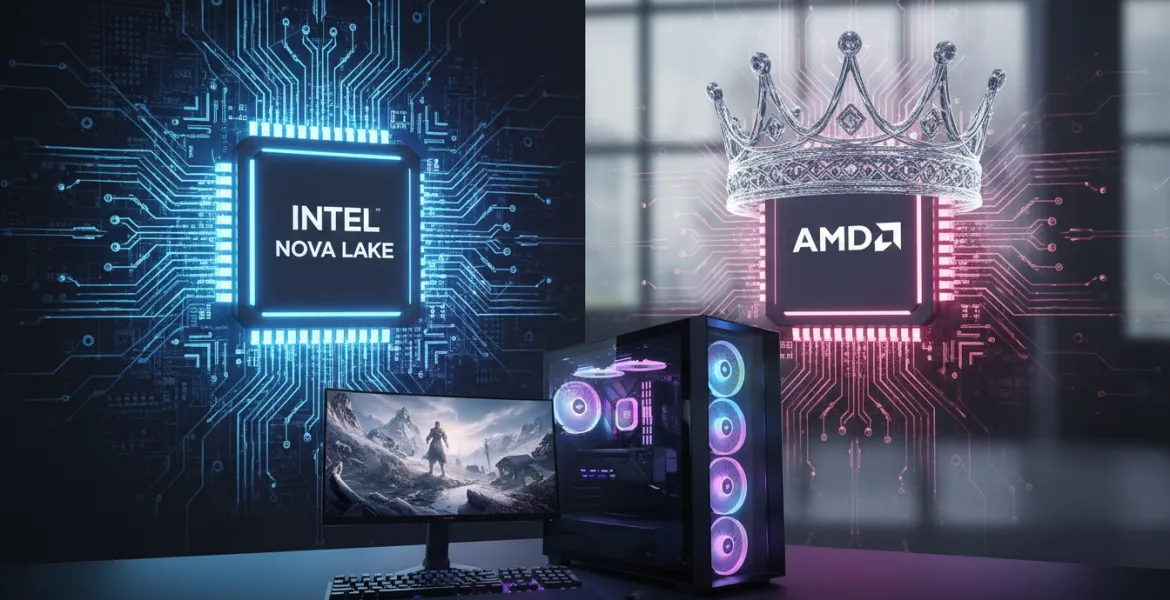 Intel sfida AMD: Nova Lake punta al trono del gaming