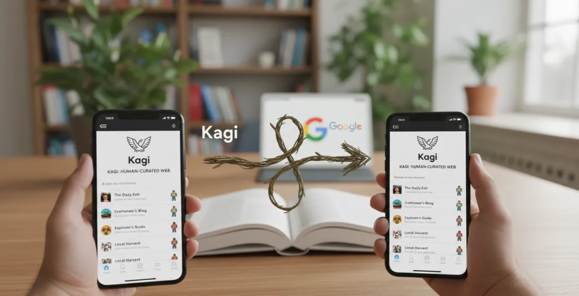 Kagi sfida Google: un catalogo di siti web 'umani' sbarca su iOS e Android