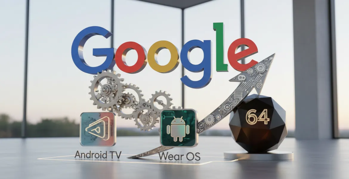Google spinge al 64-bit: svolta epocale per Android TV e Wear OS