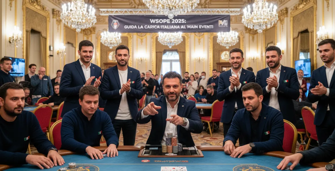 WSOPE 2025: Shehadeh guida la carica italiana al Main Event!