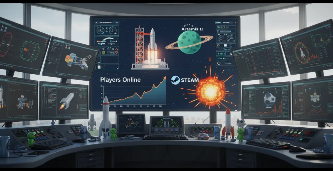 Artemis II rilancia Kerbal Space Program: boom di giocatori su Steam
