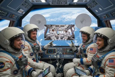 Artemis II: Storica comunicazione tra l'equipaggio Orion e la stazione spaziale internazionale