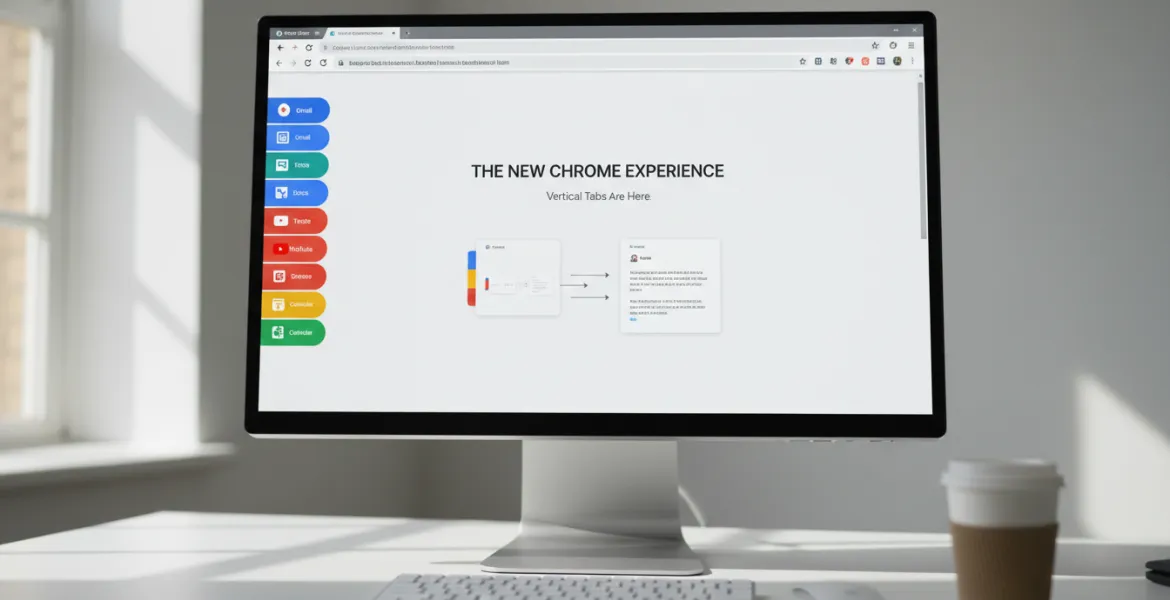 Google Chrome rivoluziona la navigazione: arrivano le schede verticali