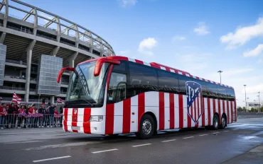 Champions League: Pullman dell'Atletico Madrid attaccato a Barcellona!