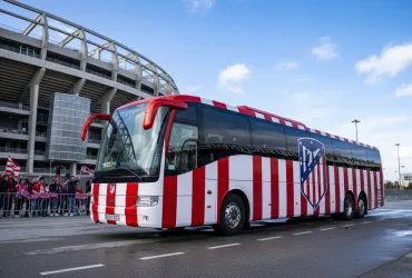 Champions League: Pullman dell'Atletico Madrid attaccato a Barcellona!