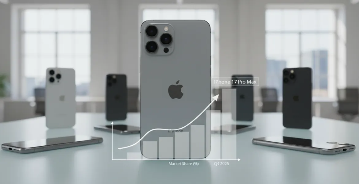 iPhone 17 Pro Max domina il mercato smartphone nel quarto trimestre 2025