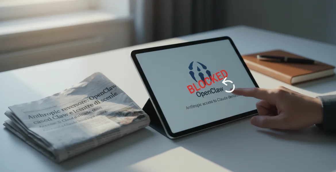 Anthropic blocca l'accesso a Claude, poi fa marcia indietro: caso OpenClaw al centro della scena