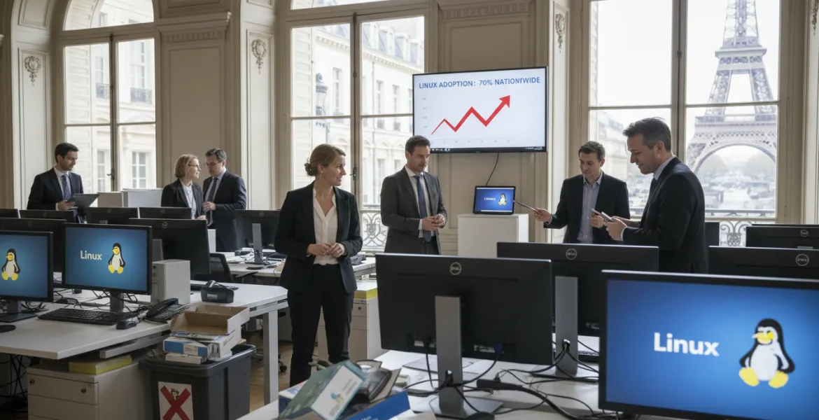Rivoluzione digitale in Francia: L'Addio a Windows a favore di Linux