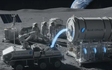 Blue Origin estrae ossigeno dalla polvere lunare: un passo avanti per le colonie spaziali