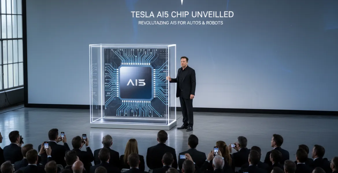 Tesla svela il chip AI5: Rivoluzione nell'Intelligenza Artificiale per auto e robot