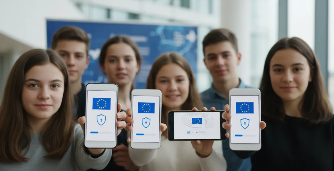 UE pronta a lanciare app per la verifica dell'età online: stretta sui social per i minori