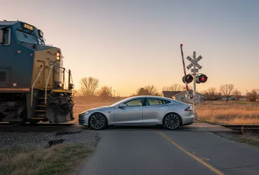 Tesla Autopilot: Sfiorata la tragedia al passaggio a livello