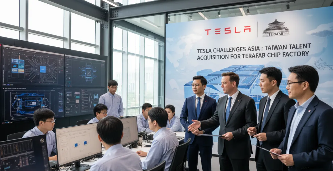 Tesla sfida l'Asia: Caccia ai talenti di Taiwan per la fabbrica di chip Terafab