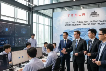 Tesla sfida l'Asia: Caccia ai talenti di Taiwan per la fabbrica di chip Terafab