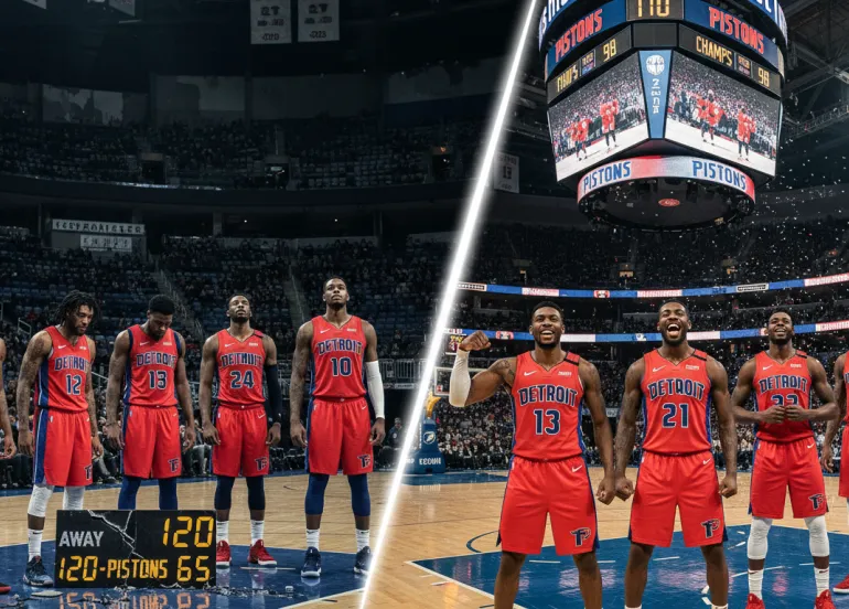 Detroit Pistons: Dalla disfatta al dominio in due stagioni