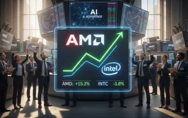 AMD supera Intel: trionfo nel mercato azionario grazie all'IA