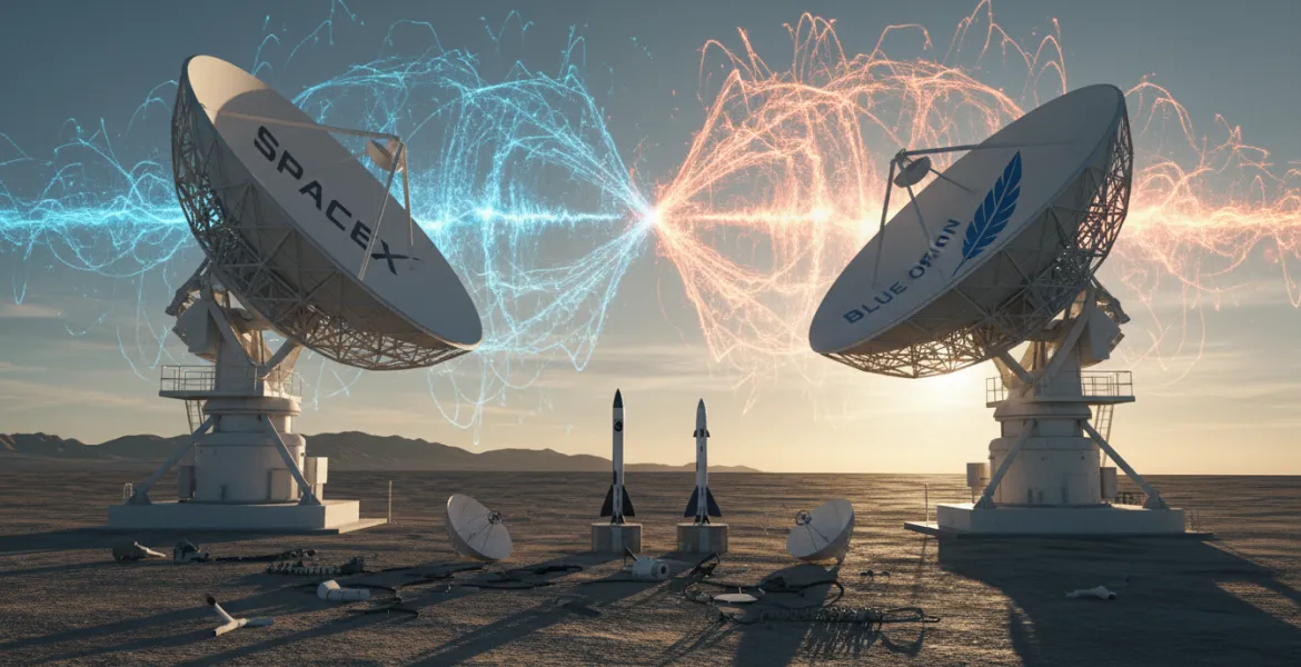 SpaceX contro Blue Origin: Guerra per le frequenze satellitari si infiamma