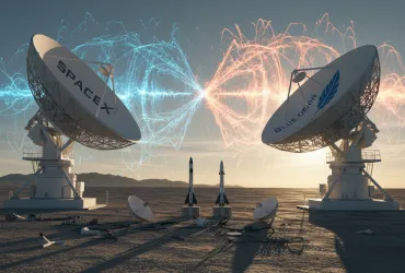 SpaceX contro Blue Origin: Guerra per le frequenze satellitari si infiamma