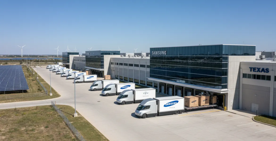 Samsung accelera: fabbrica di chip in Texas pronta per Tesla