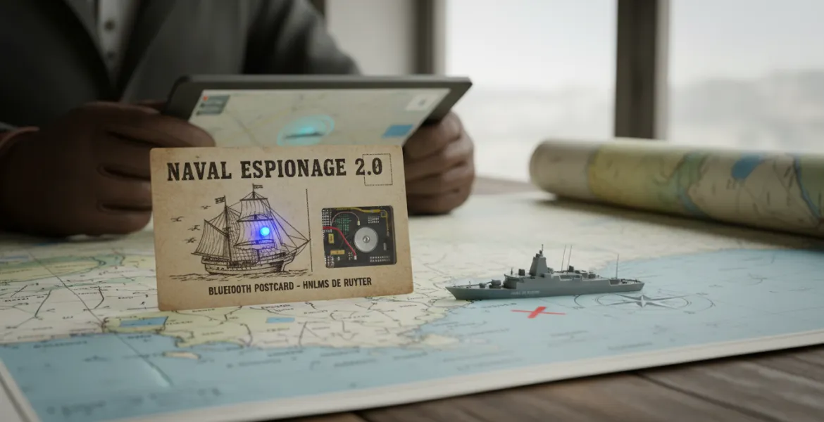 Spionaggio Navale 2.0: Una cartolina Bluetooth svela la posizione di una nave da Guerra Olandese