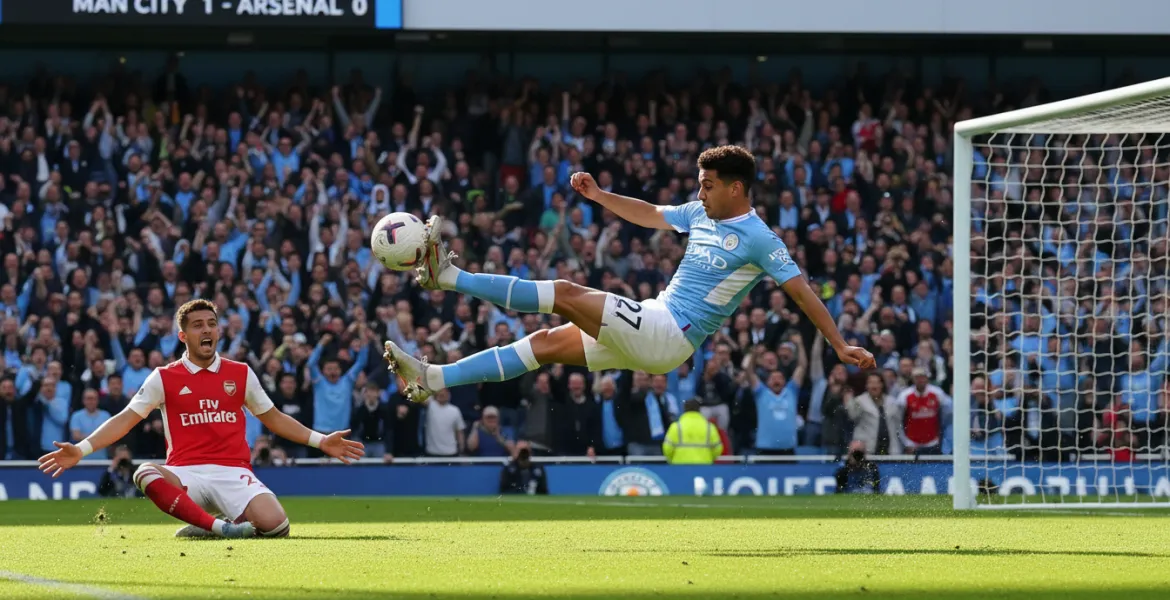 Colpo da maestro di Sherki: il Manchester City sblocca il match contro l'Arsenal