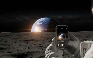 Artemis II: lo straordinario video del tramonto della Terra filmato con uno smartphone dalla Luna