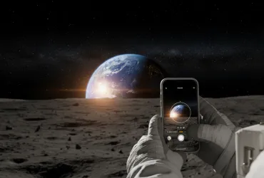 Artemis II: lo straordinario video del tramonto della Terra filmato con uno smartphone dalla Luna