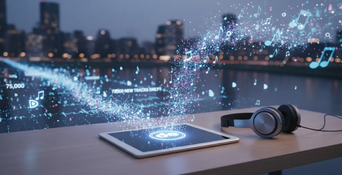 L'invasione della musica AI su Deezer: 75.000 nuovi brani ogni giorno