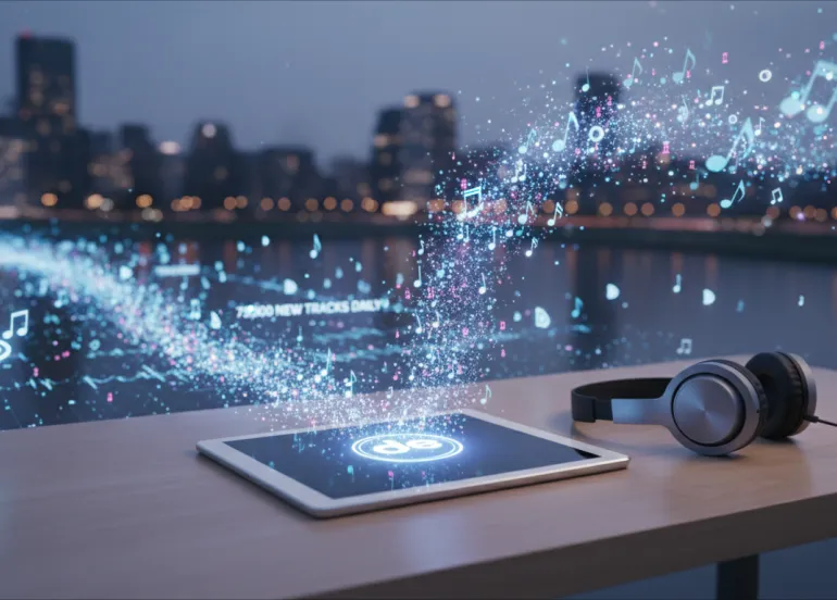 L'invasione della musica AI su Deezer: 75.000 nuovi brani ogni giorno
