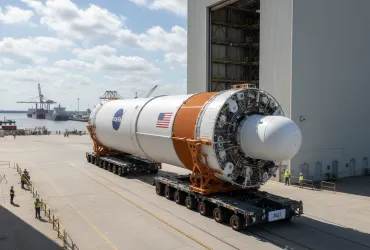 Artemis III entra nel vivo: lo stadio core del razzo SLS lascia New Orleans per la sfida lunare del 2027