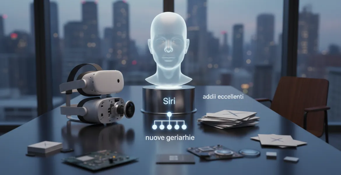 Rivoluzione Apple: il futuro di Siri e Vision Pro tra addii eccellenti e nuove gerarchie