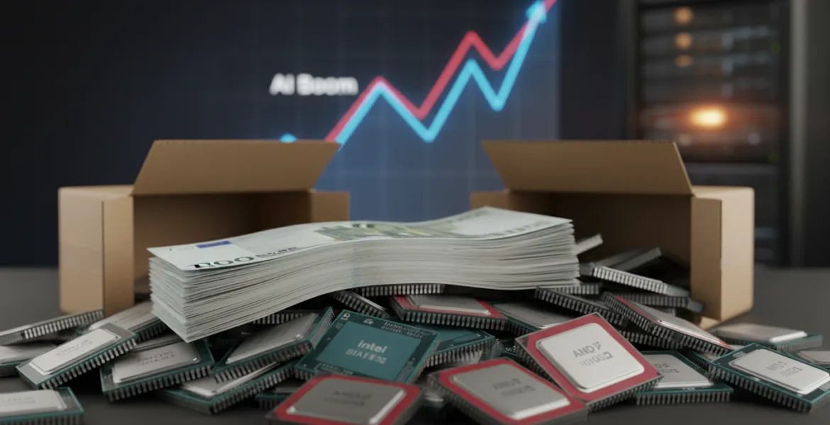 Crisi dei chip: il boom dell'intelligenza artificiale fa impennare i prezzi dei processori Intel e AMD