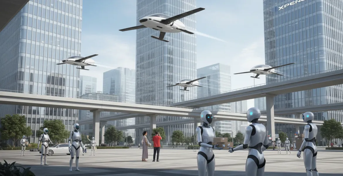 Xpeng rivoluziona il futuro: auto volanti e robot umanoidi in arrivo entro il 2025