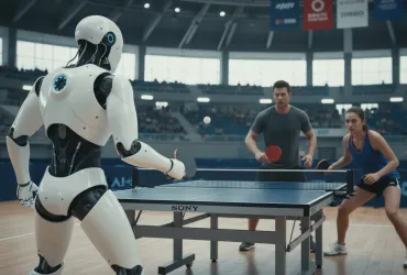 Sony Ace sfida l'umanità: il primo robot capace di battere i campioni di ping pong