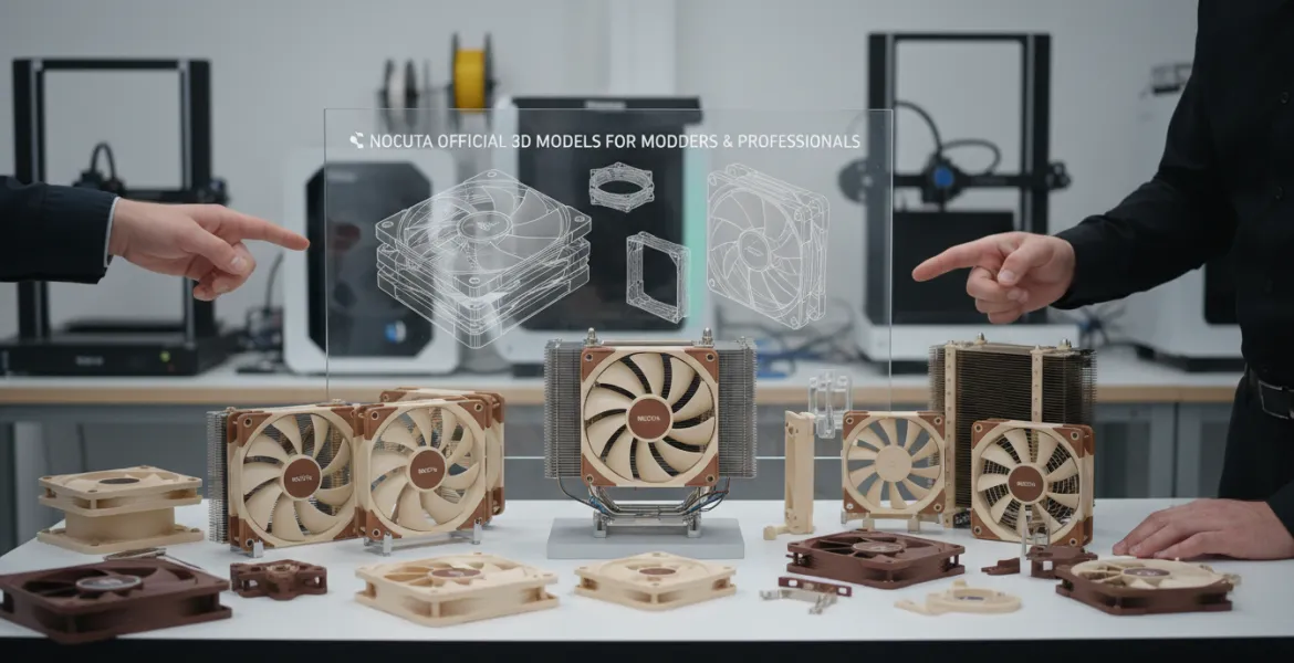Noctua apre le frontiere del design: arrivano i modelli 3D ufficiali per modder e professionisti