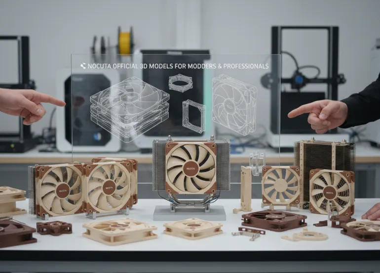 Noctua apre le frontiere del design: arrivano i modelli 3D ufficiali per modder e professionisti