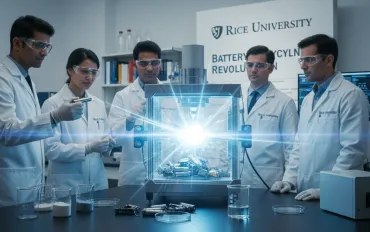Rivoluzione nel riciclo delle batterie: il nuovo metodo 'lampo' della Rice University