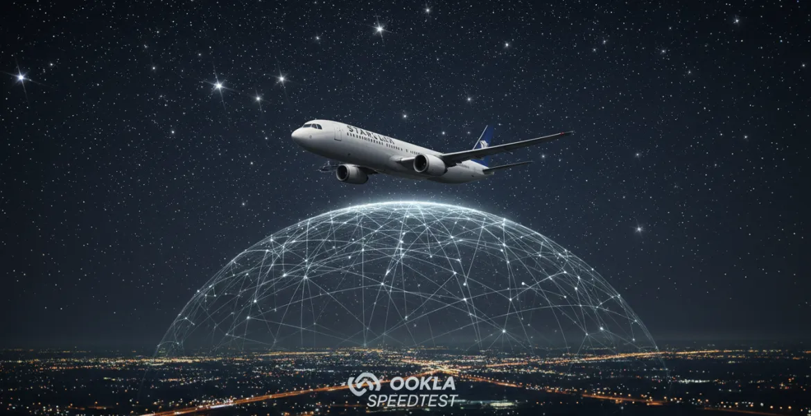 Starlink domina i cieli: la rivoluzione del Wi-Fi in volo secondo i dati Ookla