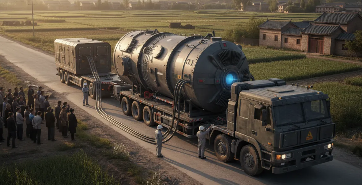 Cina: Testato il primo reattore nucleare mobile da 10 megawatt trasportabile su Camion