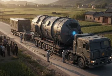 Cina: Testato il primo reattore nucleare mobile da 10 megawatt trasportabile su Camion