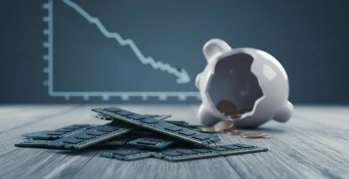 Il mercato delle memorie affronta una crisi di domanda: crollo dei prezzi per DDR4 e NAND Flash