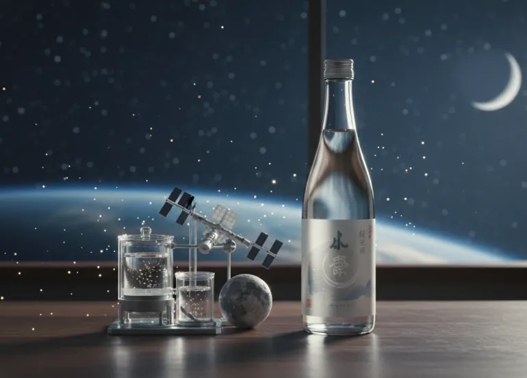 Il primo sakè fermentato nello spazio: record e scienza tra la ISS e la Luna