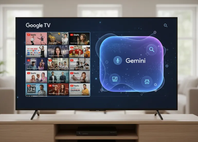 Google TV si trasforma con l'Intelligenza Artificiale: arrivano YouTube Shorts e nuove funzioni Gemini