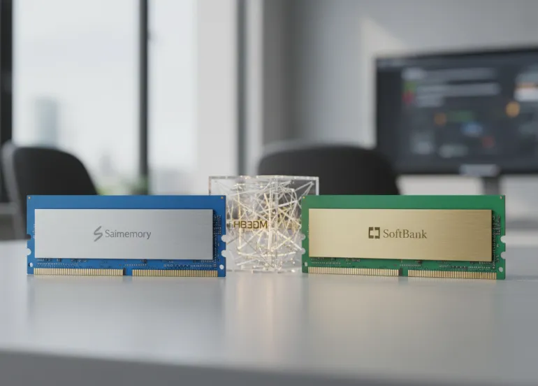 Saimemory: Intel e SoftBank sfidano lo standard HBM con la nuova memoria HB3DM