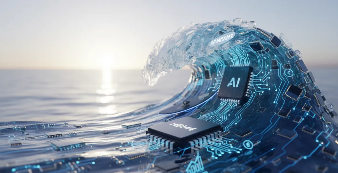 Samsung cavalca l'onda dell'IA: utili da record e leadership nei chip HBM4